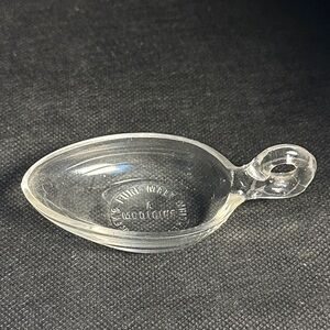 Clear Glass Medicine Spoon